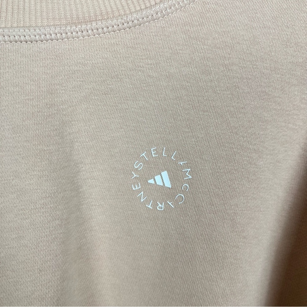 Stella McCartney Adidas Light Pink Cropped Crewneck Sweater Size XS - Picture 3 of 6